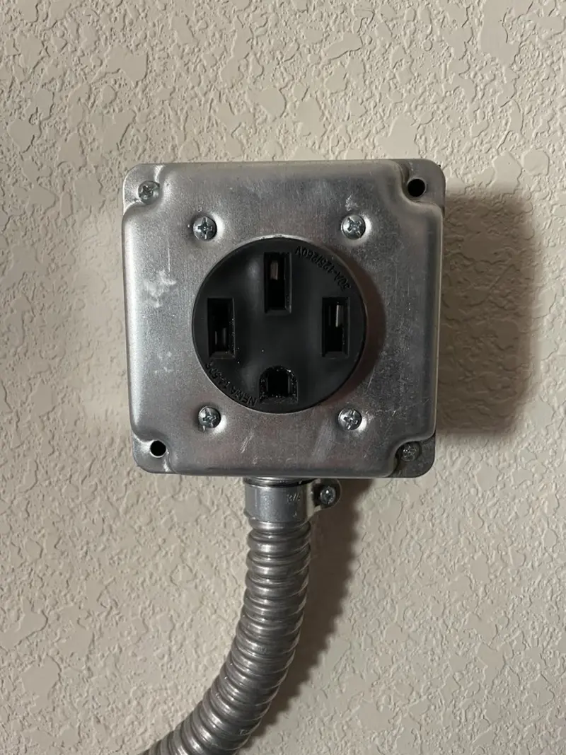 NEMA 14-50 outlet installed for Smart Home Electrical in Kermit